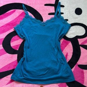 Old Navy Blue Lace Cami Top